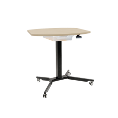 Produktbild Sitz- / Stehtisch fahrbar mit Schublade und Melaminplatte THF9070FF-S