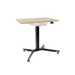 Produktbild Sitz- / Stehtisch fahrbar mit Schublade und Melaminplatte 
