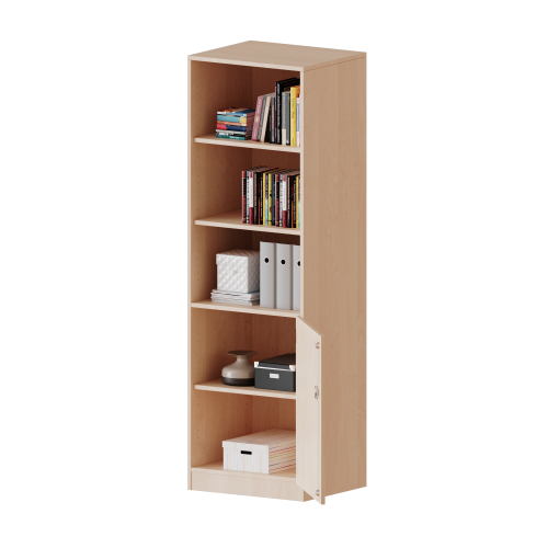 Produkt Bild Schrank, 5 Ordnerhöhen, Tür unten (2 OH), oben 3 offene Fächer - Serie evo180 T6052T3RRE