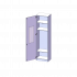 Produkt Bild Garderobenschrank mit Spiegel und Garderobenstange, 6 Ordnerhöhen - Serie evo180 