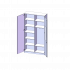 Produkt Bild Garderobenschrank mit Spiegel und Garderobenstange, 6 Ordnerhöhen - Serie evo180 T12046KAM