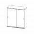 Produkt Bild Aufsatz mit Glasschiebetüren, 3 Ordnerhöhen - Serie evo180 V10043AGSM