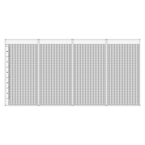 Produkt Bild Klassenplantafel erweiterbar mit Whiteboardoberfläche CMP40-12WSET