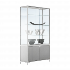Produktbild Standvitrine LINK mit 2 Glaseinlegeböden für den Innenbereich 