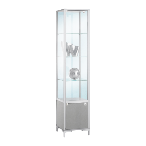 Produkt Bild Standvitrine LINK mit einer Drehflügeltür für den Innenbereich 