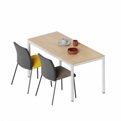 Produktbild Tisch melaminharzbeschichtet mit Vierfußgestell 