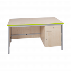 Produktbild Lehrertisch mit Unterschrank und Schublade abschließbar 