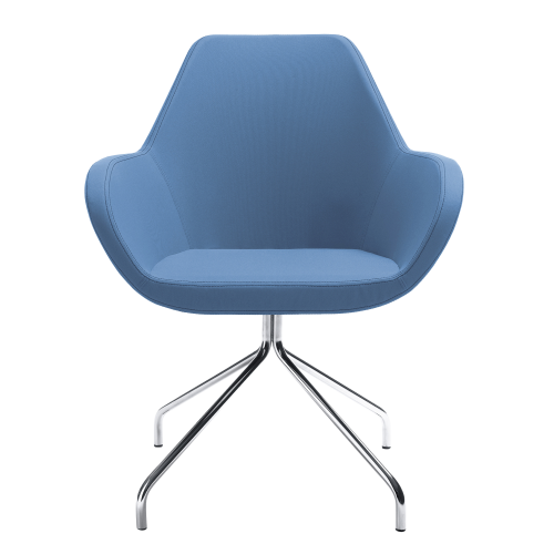 Produkt Bild Drehstuhl Nele, mit Gleiter und drehbarem Spinnenfuß PFA-S10HS-C3