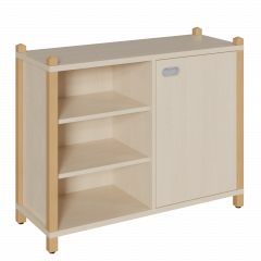 Produktbild Stollen-Schrank mit einseitiger T&uuml;r und 3 offenen F&auml;chern 0608 023 00