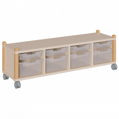 Produktbild fahrbares Regal in Stollenbauweise SCS 4 8F