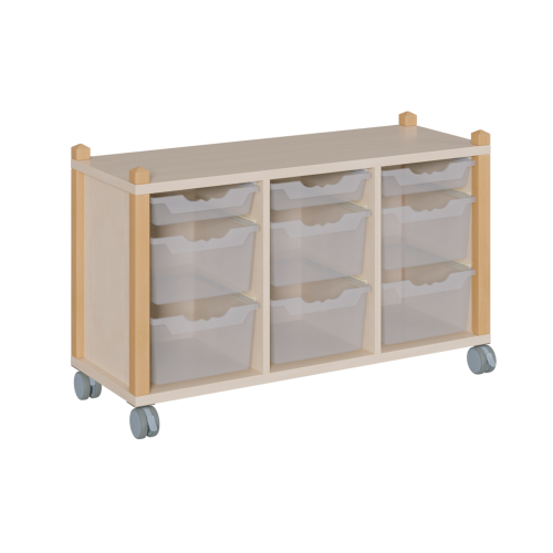 Produkt Bild fahrbares Regal in Stollenbauweise SCS 3 9F