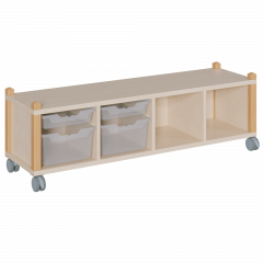 Produktbild fahrbares Regal in Stollenbauweise SCS 4 4RF