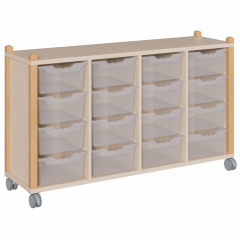 Produktbild fahrbares Regal in Stollenbauweise SCS 4 162F