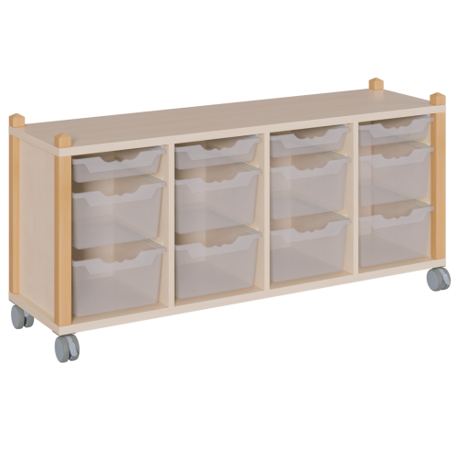 Produkt Bild fahrbares Regal in Stollenbauweise SCS 4 12F