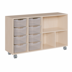 Produktbild fahrbares Regal in Korpusbauweise KCS 4 82RF