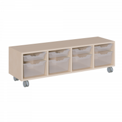 Produktbild fahrbares Regal in Korpusbauweise KCS 4 8F