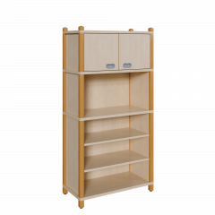 Produktbild Stollen-Kombischrank mit oberer Doppelt&uuml;r und unterem Regalteil 0616 401 00