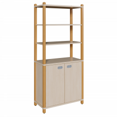 Produktbild Stollen-Schrank mit 2 T&uuml;ren, oben 3 offene F&auml;cher 8218 021 00