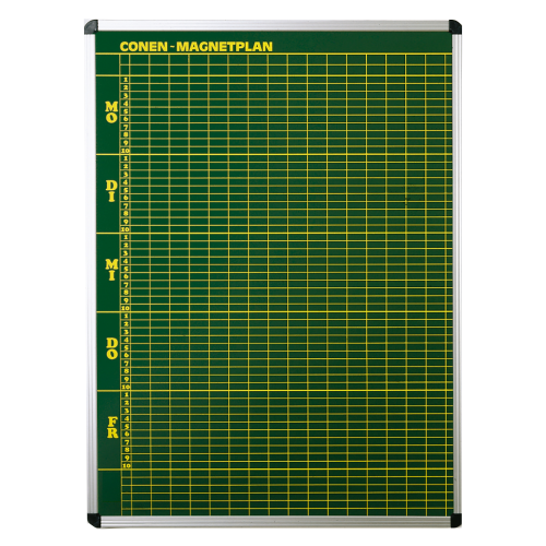 Produkt Bild Stundenplantafel aus Premium Stahlemaille in anthrazit CMP 10-8A
