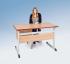 Produkt Bild Lehrertisch mit PU Kante, Unterbau mit Schub und Fach, mit Schloß TL65 US4BPU