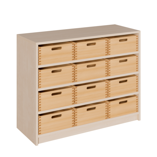 Produkt Bild Korpus-Regal mit breiten Materialk&auml;sten 0208 064 00