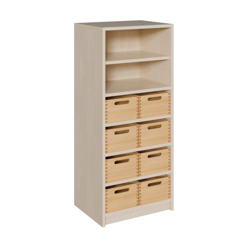 Produkt Bild Korpus-Regal mit Materialk&auml;sten und offenen F&auml;chern 5212 061 00