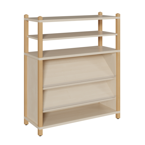 Produkt Bild Stollen-Regal mit 2 unteren Schr&auml;gablagen 0612 001 SA