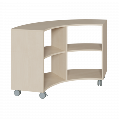 Produktbild Korpus-Regal auf 1/4-Kreis-Grundri&szlig;, beidseitig offen 1008 502 00