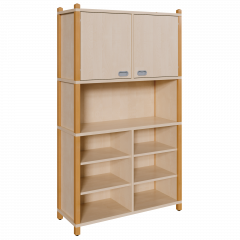 Produktbild Stollen-Kombischrank mit oberer Doppelt&uuml;r und unterem Regalteil 0618 401 00