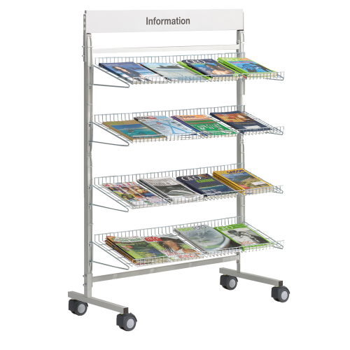 Produkt Bild Prospektregal zur Wandmontage Ablagen verzinkt LR 15WN