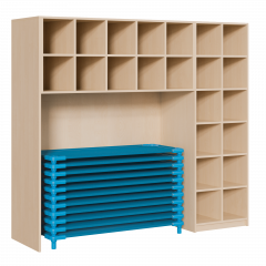 Produktbild Regal für Bettzeug und Stapelliegen 