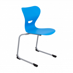 Produktbild Freischwinger Schulstuhl mit Kunststoff Sitzschale S43KSK07