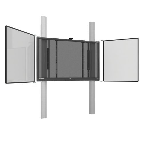 Produkt Bild Wandmontiertes 2 S&auml;ulen Pylonensystem f&uuml;r Monitore 75" oder 86" PYKLEN-IFPDW