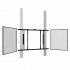 Produkt Bild Wandmontiertes 2 S&auml;ulen Pylonensystem f&uuml;r Monitore 75" oder 86" PYKLEN-IFPDW