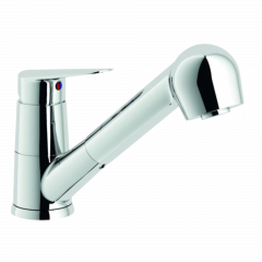 Produktbild Einhebel-Mischbatterie mit Handbrause, verchromt, Marke VIGOUR KG 024