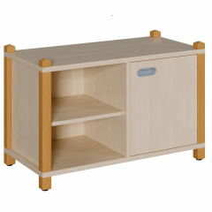 Produktbild Stollen-Schrank mit einseitiger T&uuml;r und 2 offenen F&auml;chern 0606 023 00