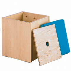 Produktbild Puppenhocker mit Deckel und Polster 119 027 00