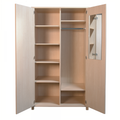 Produktbild Stollen-Kleiderschrank, li.4 EB, re.Garderobe, Spiegel I KSH 1060