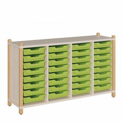 Produktbild Regal mit ErgoTray-Boxen in Stollenbauweise 4308 071 00