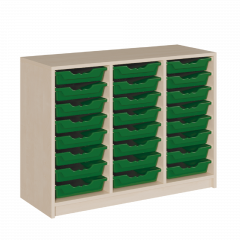 Produktbild Regal mit ErgoTray-Boxen in Korpusbauweise 0508 071 00