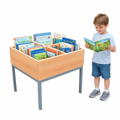 Produktbild B&uuml;chertrog, 4 F&auml;cher, Stahlgestell BM 2 64