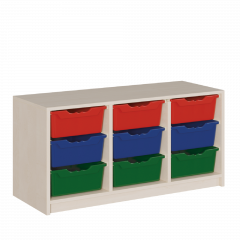 Produktbild Regal mit ErgoTray-Boxen in Korpusbauweise 0506 072 00