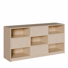 Produktbild Korpus-Raumteilerregal, wechselseitig offen 