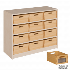 Produktbild Korpus-Regal mit breiten Materialk&auml;sten 0208 065 00