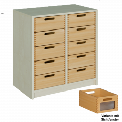 Produktbild Korpus-Regal mit Massivholzsch&uuml;ben 6908 047 00