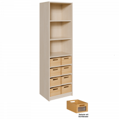 Produktbild Korpus-Regal mit Materialk&auml;sten und offenen F&auml;chern 5218 062 00