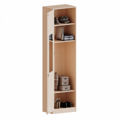 Produktbild Garderobenschrank mit Spiegel und Garderobenstange, 6 Ordnerh&ouml;hen - Serie evo180 T6046KLI
