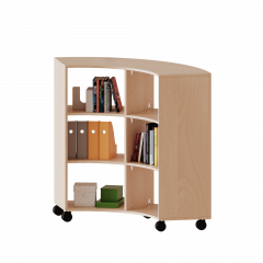 Produktbild Fahrbares Viertelkreisregal - Serie evo180 C14043VK