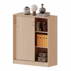 Produktbild Schiebet&uuml;renschrank, 3 Ordnerh&ouml;hen - Serie evo180 H10053SM