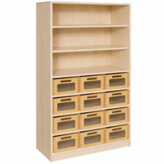 Produktbild Korpus-Regal mit Materialk&auml;sten und offenen F&auml;chern 